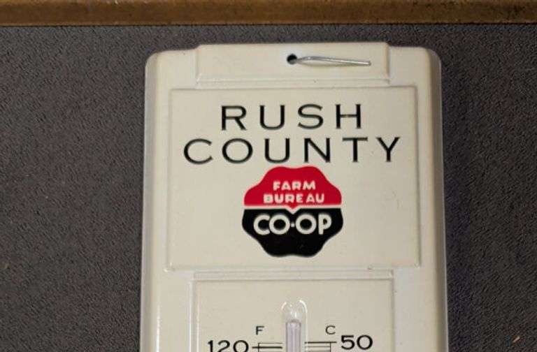 Rush County Farm Bureau Thermometer image