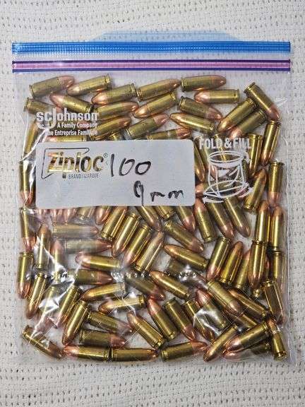 100 Rounds Assorted 9mm Ammunition image