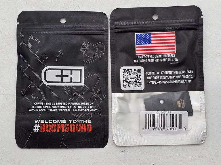C&H Precision(CHPWS) GL-509T-ST Optics Mounting Plates(2x, unopened) image