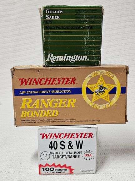 Winchester/Remington 40 S&W Ammo, (approximately 150 rounds) image