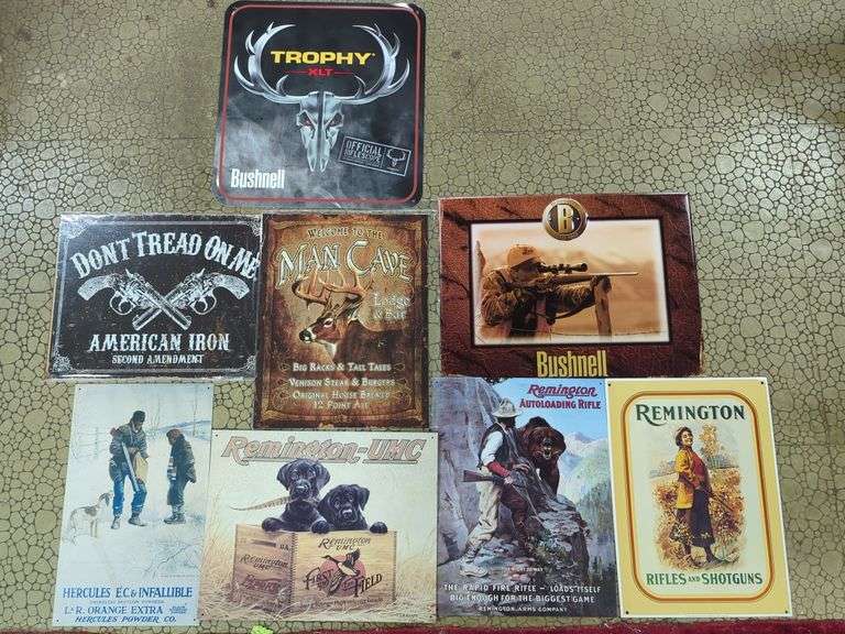 Vintage-Style Tin Signs(x8) image