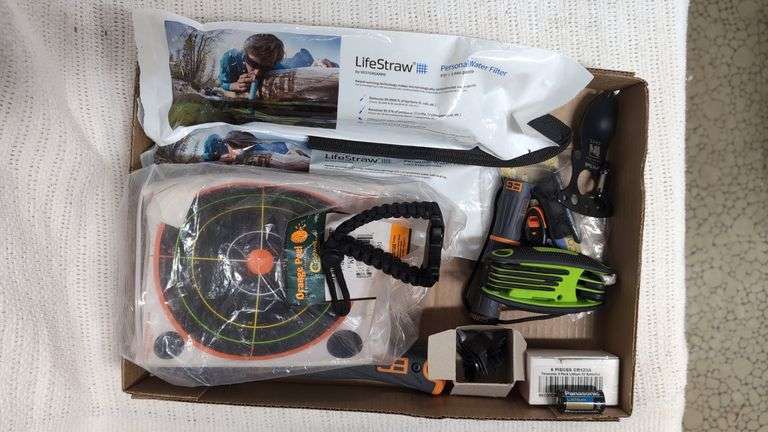 Flat of Assorted Outdoor Tools and Gear image