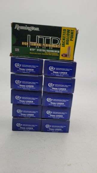 9mm Luger Colt/Remington Rounds(~139 total) image
