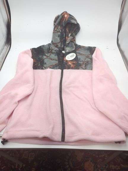 Burly Girl Camo&Pink Zip Up Fleece Jackets(2x Large, 2x Medium) image