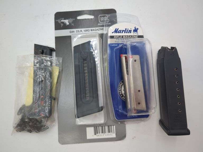3x 22LR Magazines, .45ACP Magazine(3x 10rds 22LR Magazines, 1x .45 ACP Glock Magazine)) image