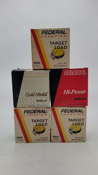 12 Gauge Assorted Federal Shotshells(~100 total) image