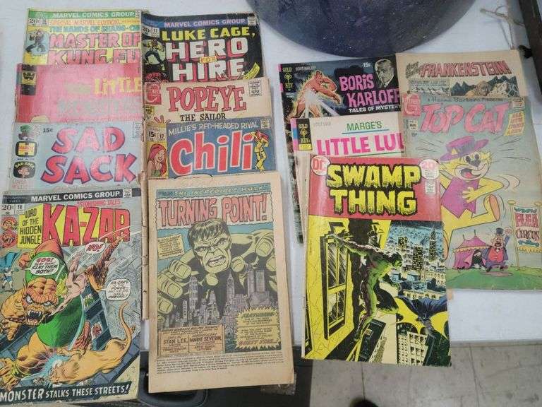 Assorted Comic Book Collection - Popeye, Chili, Kazarr, Luke Cage & More image