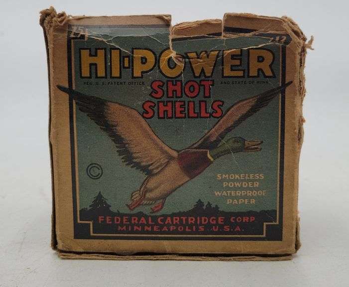 Vintage Federal Cartridge Corp. 12 ga. Hi-Power Cartridge and Shells(19 shells) image