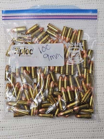 100 Rounds Assorted 9mm Ammunition image