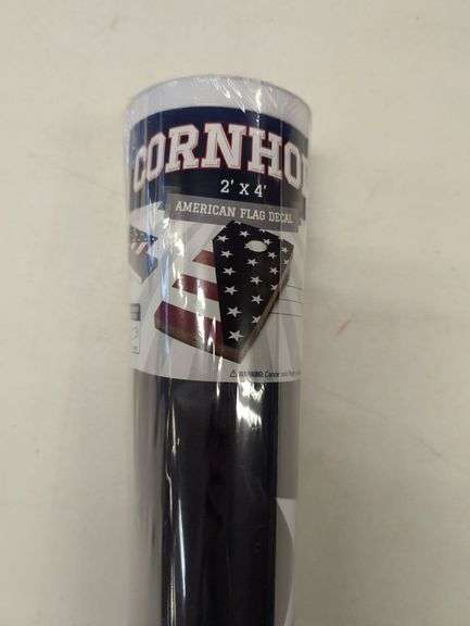 Cornhole American Flag Decal 2'x4' image