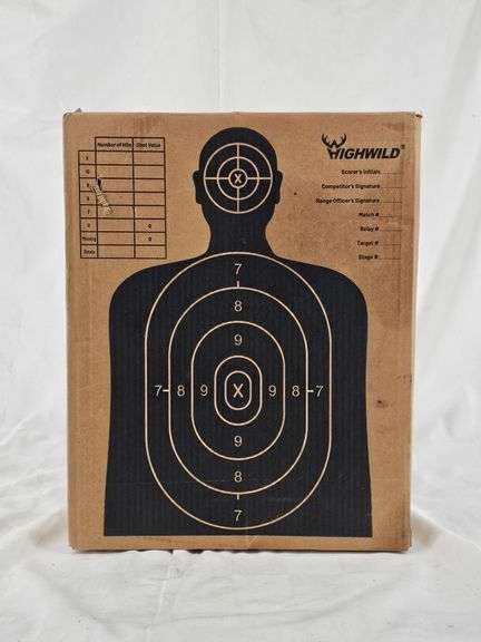 BOX OF 50 HIGHWILD 13"X16" CARDBOARD TARGETS image