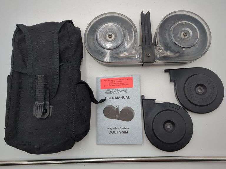 C-MAG Colt 9mm 100 round Magazine with pouch image