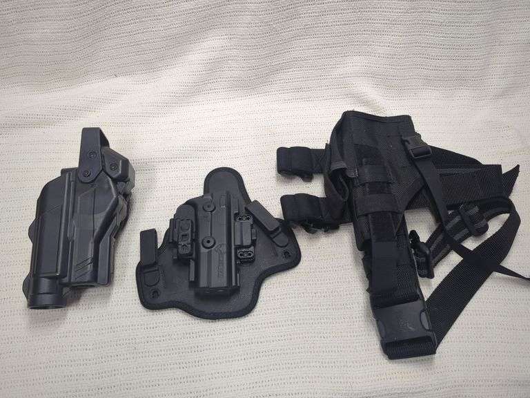 Blackhawk Nylon Drophip holster(damaged metal snap), AlienGear Retention Holster, AlienGear Holster, image