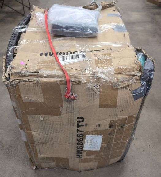 Outdoor Wicker Side Table with Accessories image