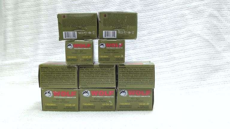 Wolf Performance Ammunition Mil-Spec 7.62x39mm 123 GR. HP 20 Cartridges(10 Boxes) image
