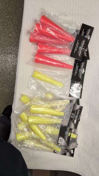 Nightstick Light Safety Cones: 5x Red(NSR-9912/NSR-9914) and 17x Yellow(NSP-1160, NSP-1260, BAP-1060) image
