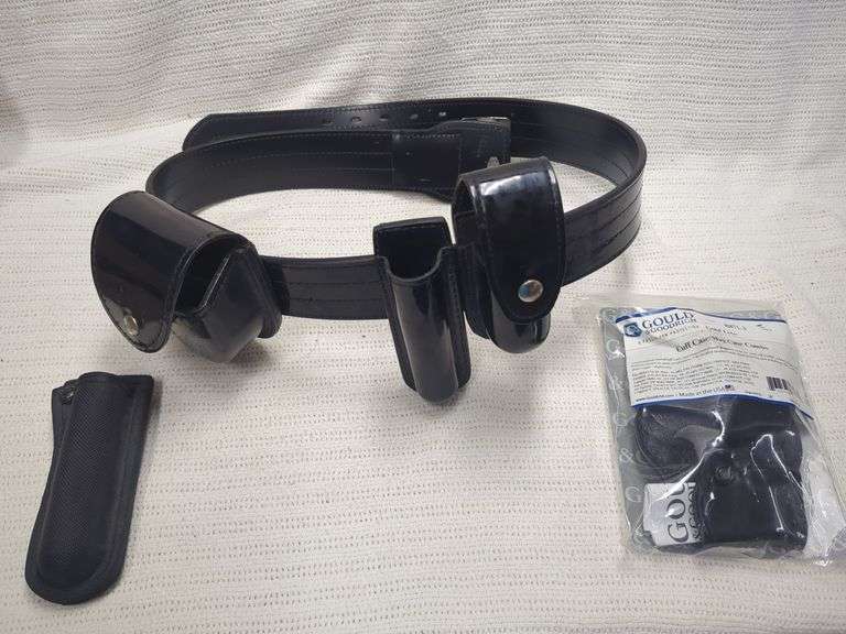 Gould & Goodrich Duty Belt and Assorted Holsters(Flashlights, HandCuffs, Cuff/Mag Combo) image
