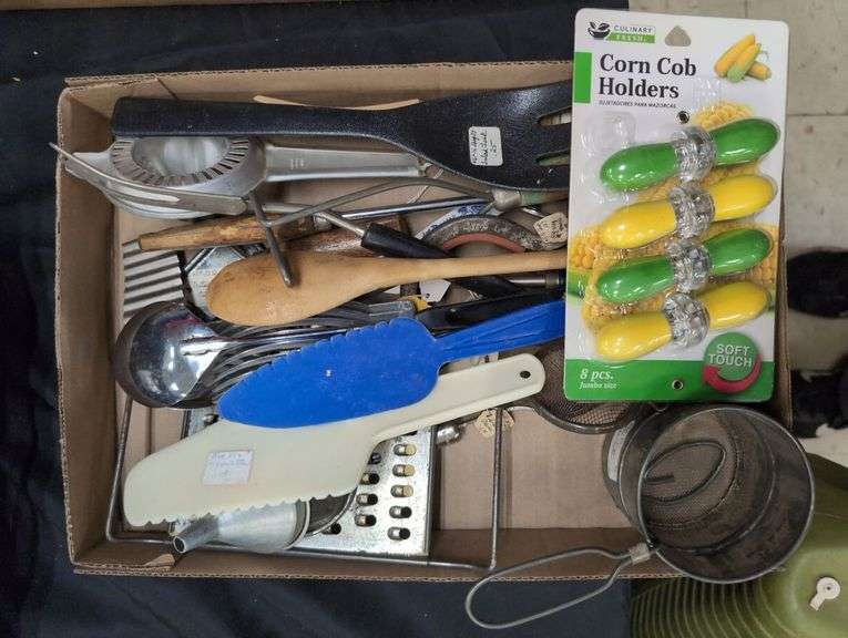 Box Lot of Assorted Kitchen Utensils image