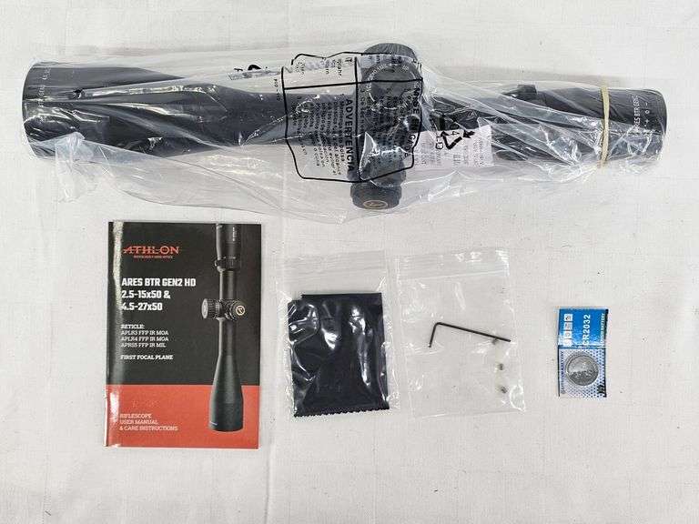 Athlon ARES BTR GEN2 HD 4.5-27x50 Rifle Scope image