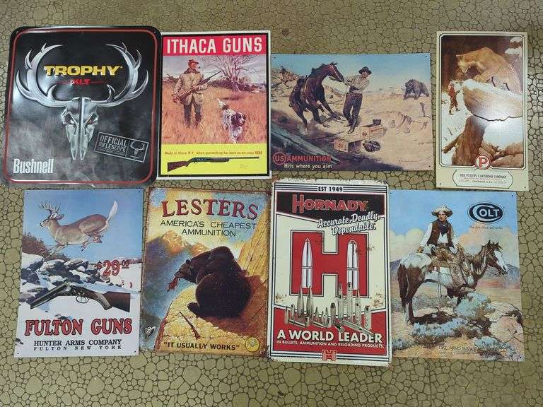 Vintage-Style Tin Signs(x8) image