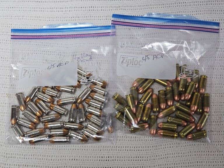 .45 ACP Ammunition(39 rounds Hollow Point, 1 bag & 39 rounds ACP, 1 bag) image
