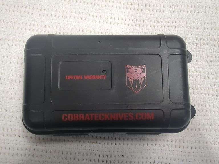 CobraTec OTF Knife: Small FS-X Black Drop, Not Serrated image