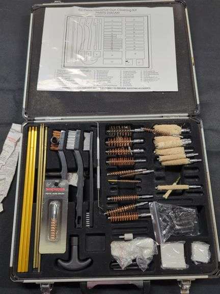 Winchester 32 Piece Universal Gun Cleaning Kit in Metal Case image