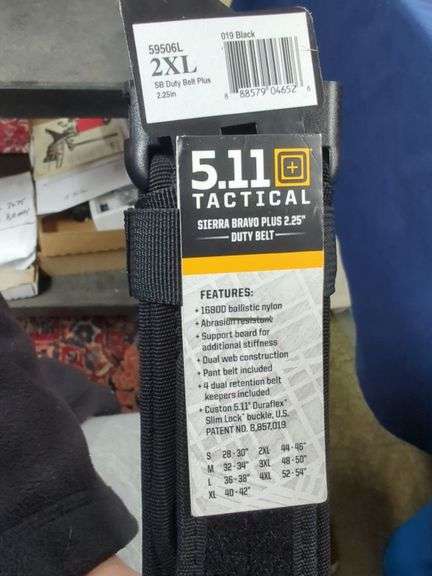 5.11 Tactical Sierra Bravo Plus 2.25" Duty Belt: 2XL, Black image