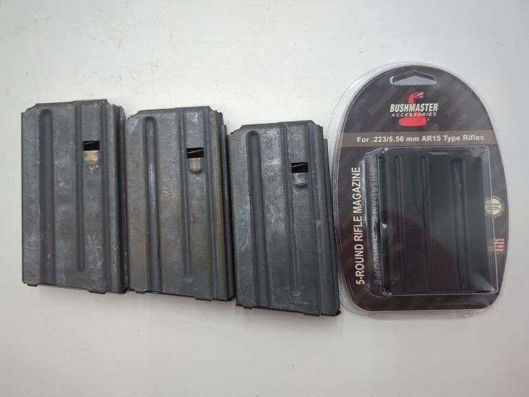 4x .223/5.56 AR-15 Type Magazines(1x 5rds New-in-package, 3x 15rds) image