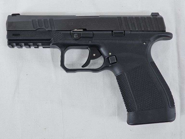 TARA AEROSPACE  TM-9X  9x19mm PISTOL  S/N: UA1087  Original Box & Paper, 3 magazines, 1 cable lock, interchangeable back straps image