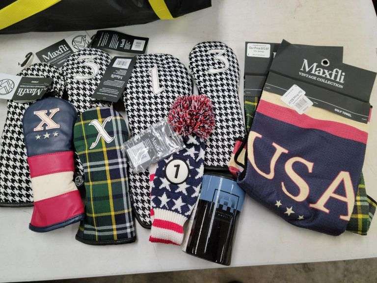 Maxfli Golf Headcovers and Towel Set image