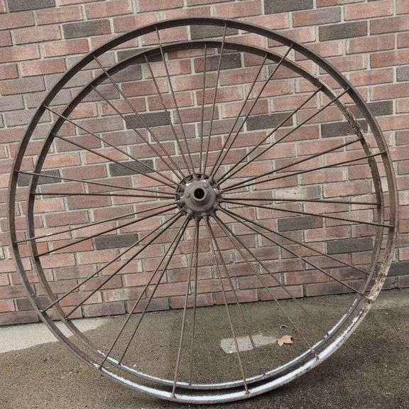 Large Metal Spoked Wheel image