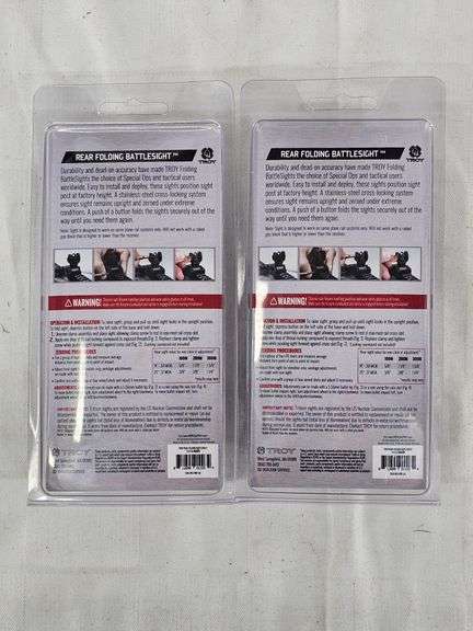 REAR FOLDING BATTLE SIGHTS M1 913 PICATINNY RAIL SYSTEM (2) image