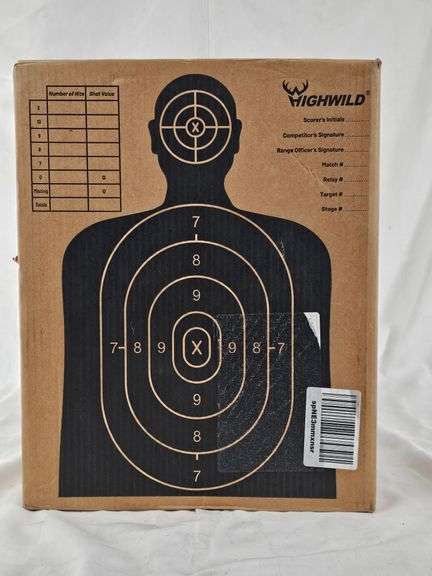 BOX OF 50 HIGHWILD 13"X16" CARDBOARD TARGETS image