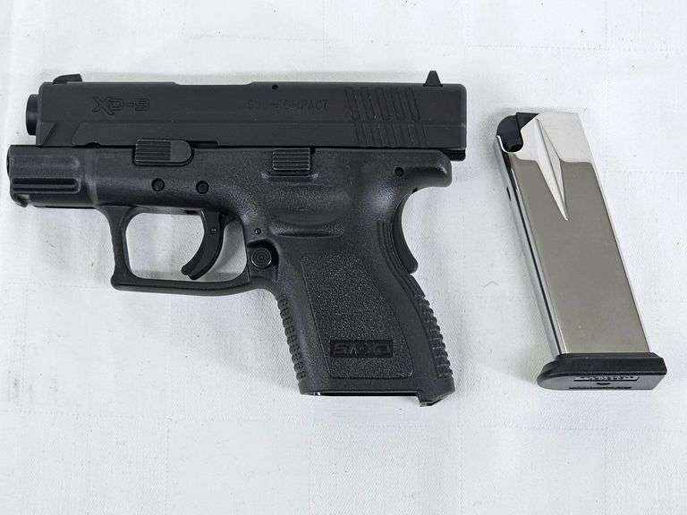SPRINGFIELD ARMORY  XD-9 SUB-COMPACT  9x19mm PISTOL  S/N: BB118047  Original Box & Paper, 1 magazine, 1 Cable Gun Lock image