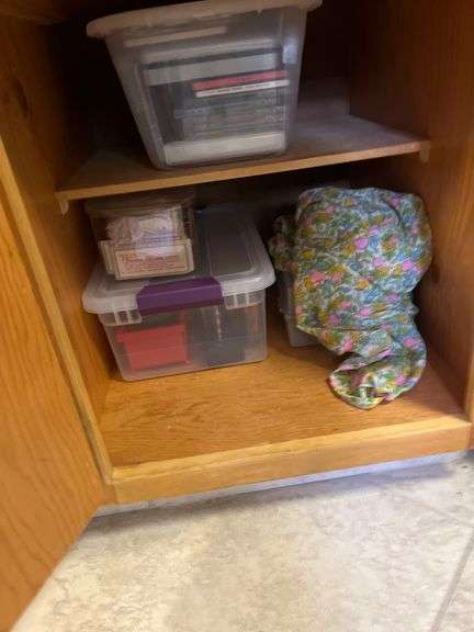 Office contents: miscellaneous tools office supplies desk chair tv craft supplies printers and more