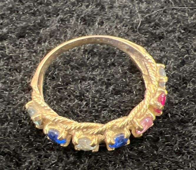 10k yellow gold mother's ring size 9