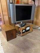 Office contents: miscellaneous tools office supplies desk chair tv craft supplies printers and more