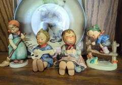 Hummel Figurines and Plate Set