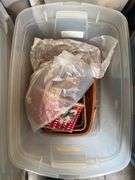 20 totes of Christmas cards, ribbon, collectibles dishes, baskets, sewing, 20 totes in total