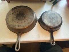 Griswold Cast Iron Skillets - Size 8 and Size 5