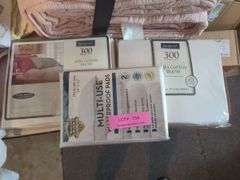 Springmaid 300 Thread Count Pima Cotton Blend Sheet Set and Waterproof Bed Pads