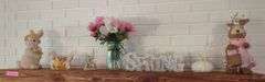 Decorative Home Accents - Bunnies, Floral Display, Fireplace Tools and More