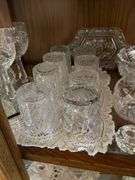 Shelf lot: Amercan brilliant cut and pattern glass