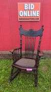 Dark Wood Rocking Chair