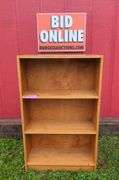 Wooden Bookcase with Three Shelves