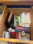 Office contents: miscellaneous tools office supplies desk chair tv craft supplies printers and more