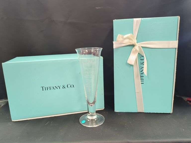 Two Indianapolis Motor Speedway Tiffany & Co Crystal Vases image