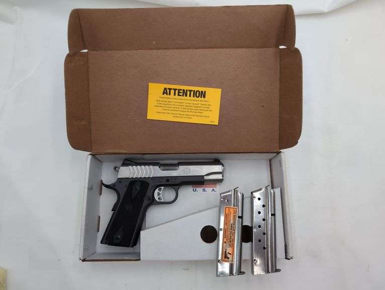 RUGER SR1911 CMD9 9MM Semi Automatic Pistol SN#672-93268 BLACK ANODIZED image