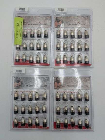 4pks PowerBelt Bullets 270 GR .50 Caliber Platinum